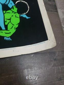 Vintage 1973 ZODIAC LOVERS #138 (b) Blacklight Velvet Poster 23 x 35 Rare Htf