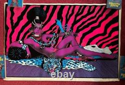 Vintage 1974 African Queen Velvet Velva-Print Blacklight Poster Last One