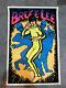 Vintage 1974 Bruce Lee Game Of Death Black Light Poster Flocked 35 X 23 Rolled