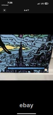 Vintage 1974 Pro Arts Stellamyr Blacklight Velvet Flocked Poster 28x20. Nice