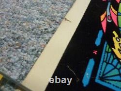 Vintage 1974 Velva-Print Blacklight Poster Felt Velvet Spectrum Psychedelic 70s