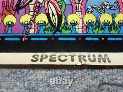 Vintage 1974 Velva-Print Blacklight Poster Felt Velvet Spectrum Psychedelic 70s