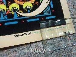 Vintage 1974 Velva-Print Blacklight Poster Felt Velvet Spectrum Psychedelic 70s