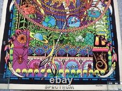 Vintage 1974 Velva-Print Blacklight Poster Felt Velvet Spectrum Psychedelic 70s