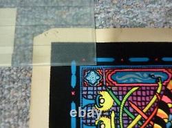 Vintage 1974 Velva-Print Blacklight Poster Felt Velvet Spectrum Psychedelic 70s