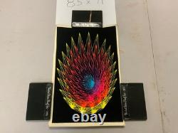 Vintage 1974 Velva-Print Night Bloom PP-1406 Flocked Blacklight Poster