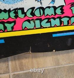 Vintage 1975 Alice Cooper Welcome to My Nightmare Blacklight Poster Rare 32x21