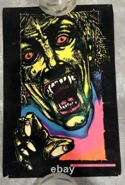 Vintage 1975 Pro Arts Asylum Blacklight Poster headshop psychadelic 16x10 Rare