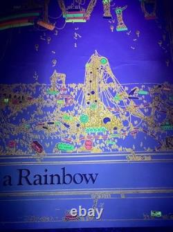 Vintage 1976 Building a Rainbow Black Light Poster, Funky Enterprises, 33x24