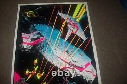 Vintage 1980 Star Wars Empire Attack Blacklight Poster #931 Funky Enterprises
