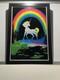 Vintage 1980 Unicorn In Paradise Blacklight Poster #939 By Funky Enterprises