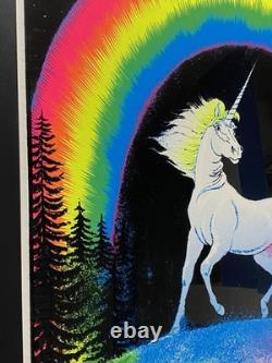 Vintage 1980 Unicorn in Paradise Blacklight Poster #939 by Funky Enterprises