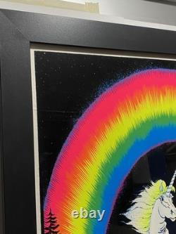 Vintage 1980 Unicorn in Paradise Blacklight Poster #939 by Funky Enterprises