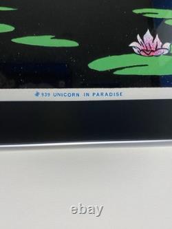 Vintage 1980 Unicorn in Paradise Blacklight Poster #939 by Funky Enterprises