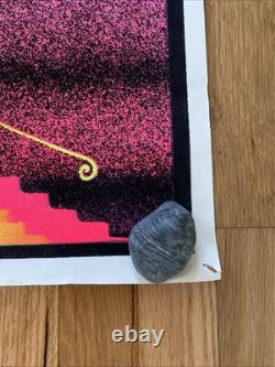 Vintage 1980s Led Zeppelin Stairway to Heaven Velvet Blacklight Poster 23 x 35