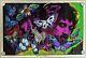 Vintage 1981 Jimi Hendrix Little Wings Funky Flocked Black Light 34 X 23 Poster