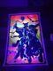 Vintage 1984 H. G. G. Warrior Flocked Velvet Blacklight Poster 35 X 23 Read Desc