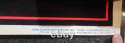 Vintage 1985 Dio Glow in the Dark Flocked Velvet Blacklight Poster
