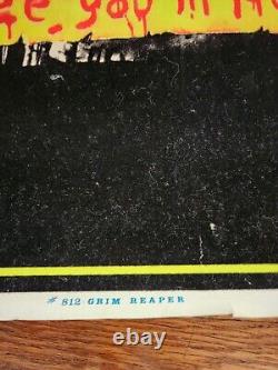 Vintage 1985 Grim Reaper Felt Band Poster Funky Enterprises Super Rare READ
