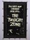 Vintage 1989 Twilight Zone Flocked Blacklight Poster Cbs Inc Pf-197 23 X 35