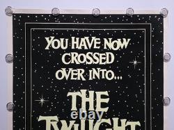 Vintage 1989 Twilight Zone Flocked Blacklight Poster CBS Inc PF-197 23 x 35