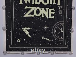 Vintage 1989 Twilight Zone Flocked Blacklight Poster CBS Inc PF-197 23 x 35