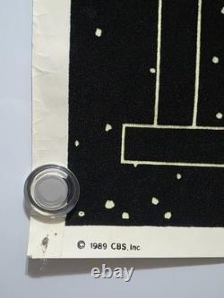 Vintage 1989 Twilight Zone Flocked Blacklight Poster CBS Inc PF-197 23 x 35