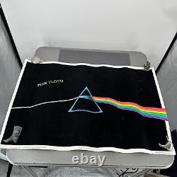 Vintage 1992 Pink Floyd Dark Side of the 839 Flocked Black Light 34 x 23 Poster