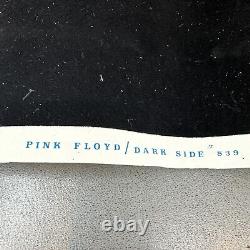 Vintage 1992 Pink Floyd Dark Side of the 839 Flocked Black Light 34 x 23 Poster