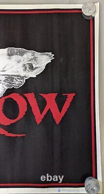Vintage 1994 The Crow Logo 1698 Felt Flocked Black Light 34 x 23 Vintage Poster