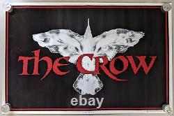 Vintage 1994 The Crow Logo 1698 Felt Flocked Black Light 34 x 23 Vintage Poster