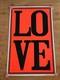 Vintage 1995 Funky Enterprises Love Blacklight Poster