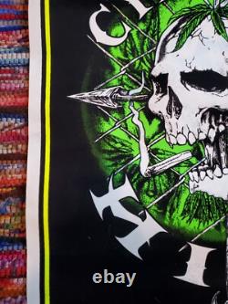 Vintage 1995 Phuncky Pheel Cypress Hill Smoking Blacklight Velvet Poster 23×35