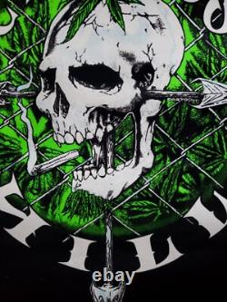 Vintage 1995 Phuncky Pheel Cypress Hill Smoking Blacklight Velvet Poster 23×35