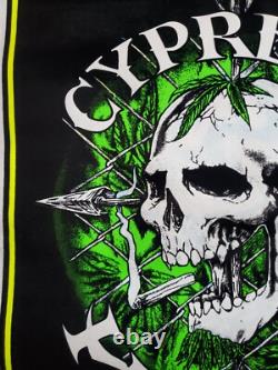 Vintage 1995 Phuncky Pheel Cypress Hill Smoking Blacklight Velvet Poster 23×35