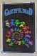Vintage 1996 Grateful Dead Dancing Bears 860 Flocked Black Light 34 X 23 Poster