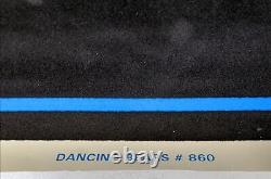 Vintage 1996 Grateful Dead Dancing Bears 860 Flocked Black Light 34 x 23 Poster