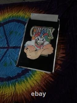 Vintage 1997 Graffix Boxer Clown Big 48 4401 Flocked Black Light 34 x 23 Poster