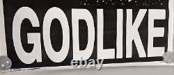 Vintage 1997 KMFDM God Like 9338 Flocked Black Light 34 x 23 Poster
