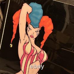 Vintage 1997 Mary Jane 4402 Graffix Dragon 94 Flocked Black Light 34x23 Poster