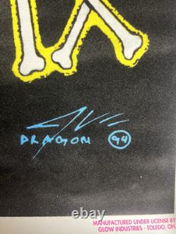 Vintage 1997 Mary Jane 4402 Graffix Dragon 94 Glow Industries 34 1/2x23 Poster