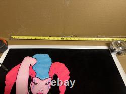 Vintage 1997 Mary Jane 4402 Graffix Dragon 94 Glow Industries 34 1/2x23 Poster
