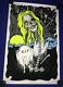 Vintage 1997 Pusheadgraveyard Bashblacklight/felt Poster 23x35in Funky#920