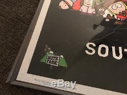 Vintage 1998 Blacklight South Park cast Flocked poster Super Rare