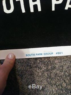 Vintage 1998 Blacklight South Park cast poster