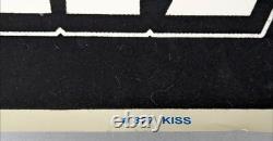 Vintage 2003 KISS Four Faces Flocked 877 Felt Black Light 34 x 23 Poster Rare
