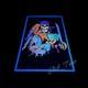 Vintage 2007 Flocked 23x35 Blacklight Poster Liquid Blue Deadman's Hand Y2k