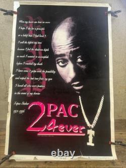 Vintage 2 Pac Poster Black Light