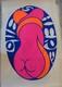 Vintage 60's Blacklight Poster Love Is Here By Jasper D'ambrosi Rare Find Euc