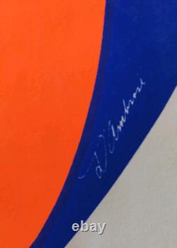 Vintage 60's Blacklight Poster Love Is Here By Jasper D'Ambrosi Rare Find EUC